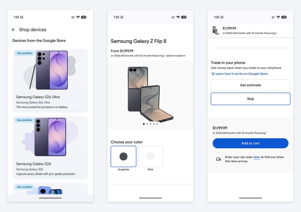 Google Play Store - Samsung phones now sold by Google Store