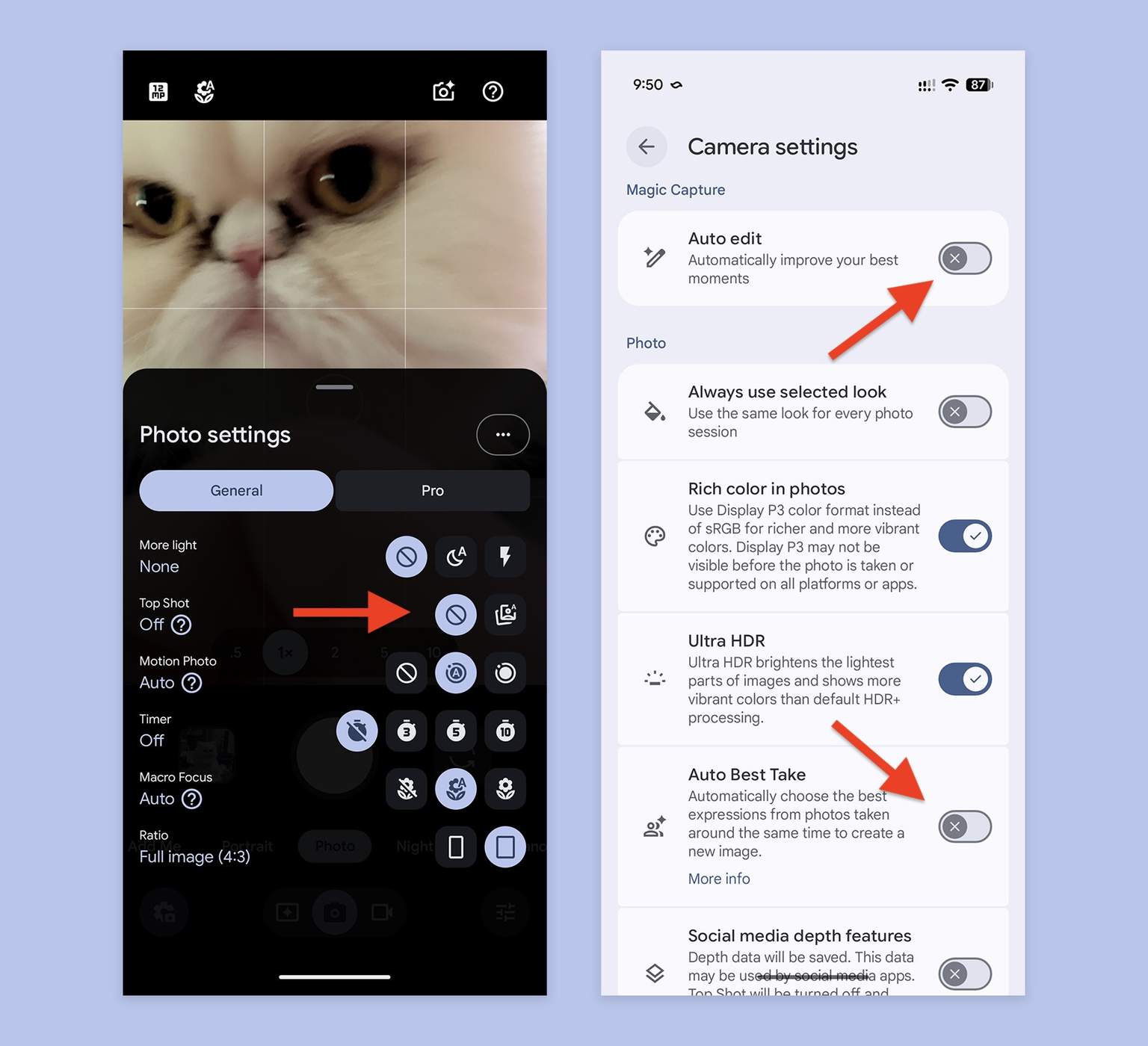 How to Turn Off Your Pixel Camera AI Features